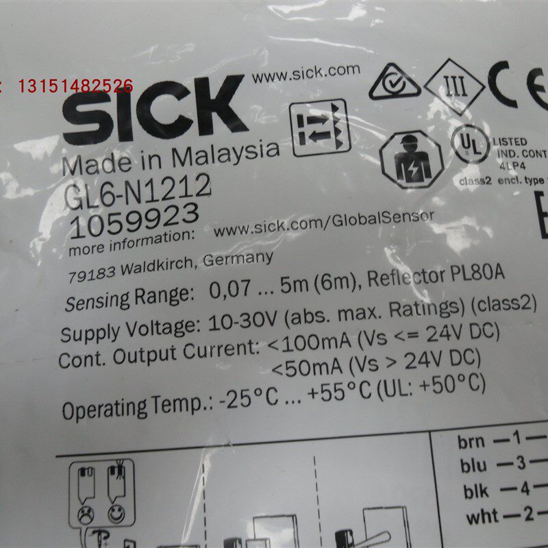 全新原装德国SICK西克传感器GL6-N1212,GL6-N1112实物图拍摄