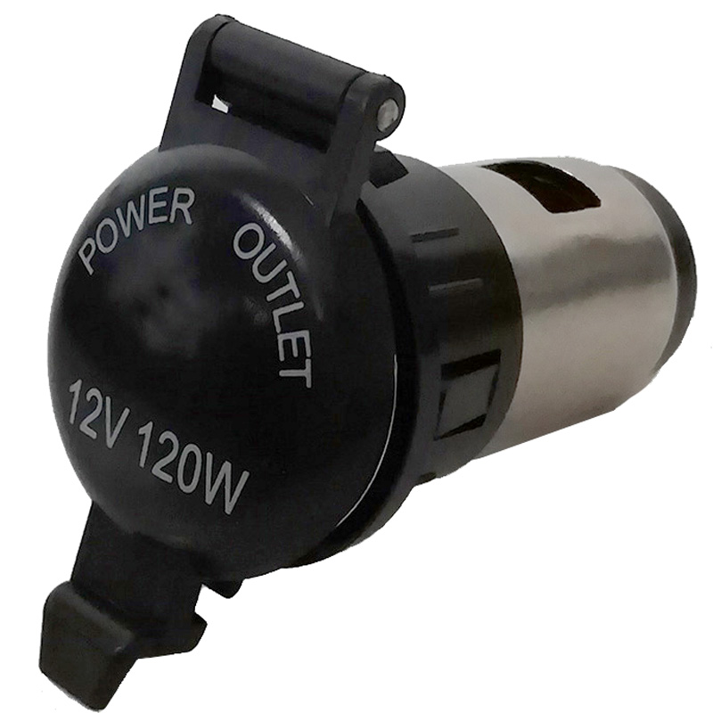 汽车改装电源插座12V120W车载MP3点烟器母座防水可充电新品推荐