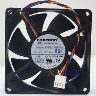 富士康 0.40A PV903212DSPF 12V 4线温控散热风扇9232 Foxconn