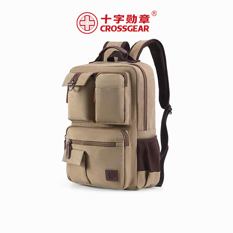 CROSSGEAR十字勋章瑞军士刀户外旅行小型多功能大容量双肩书背包