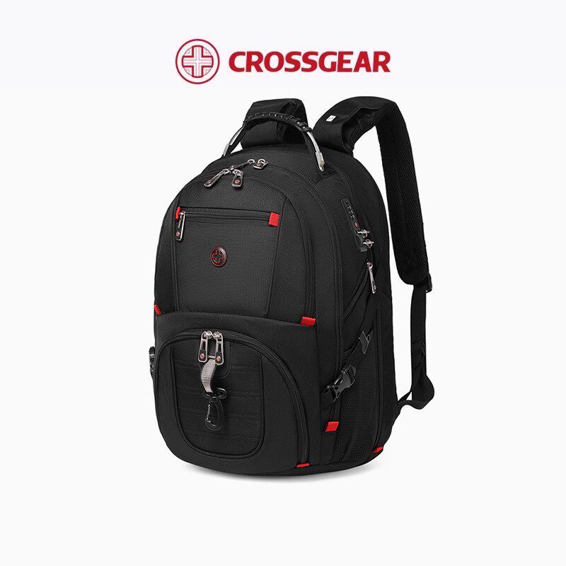 CROSSGEAR十字勋章瑞军士刀男生初高中学生特大号容量双肩书背包