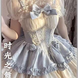 织锦园lolita原创洛丽塔可爱小清新狗短芭蕾