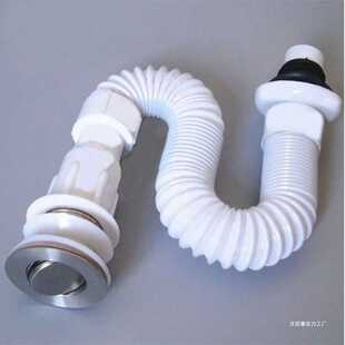 立柱面盆陶瓷盆洗脸池玻璃盆防臭防烫钢丝翻盖下水器下水管整套