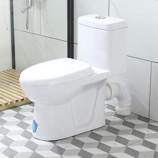 抽水马桶防臭后排出水小户型虹吸式 家用卫生间墙排式 直冲座坐便器