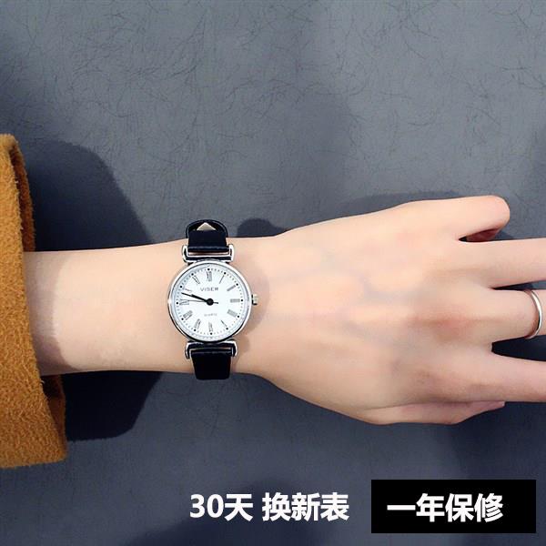 公务员航空乘考试气质时尚业男女士研中学生专用静音简约韩版手表