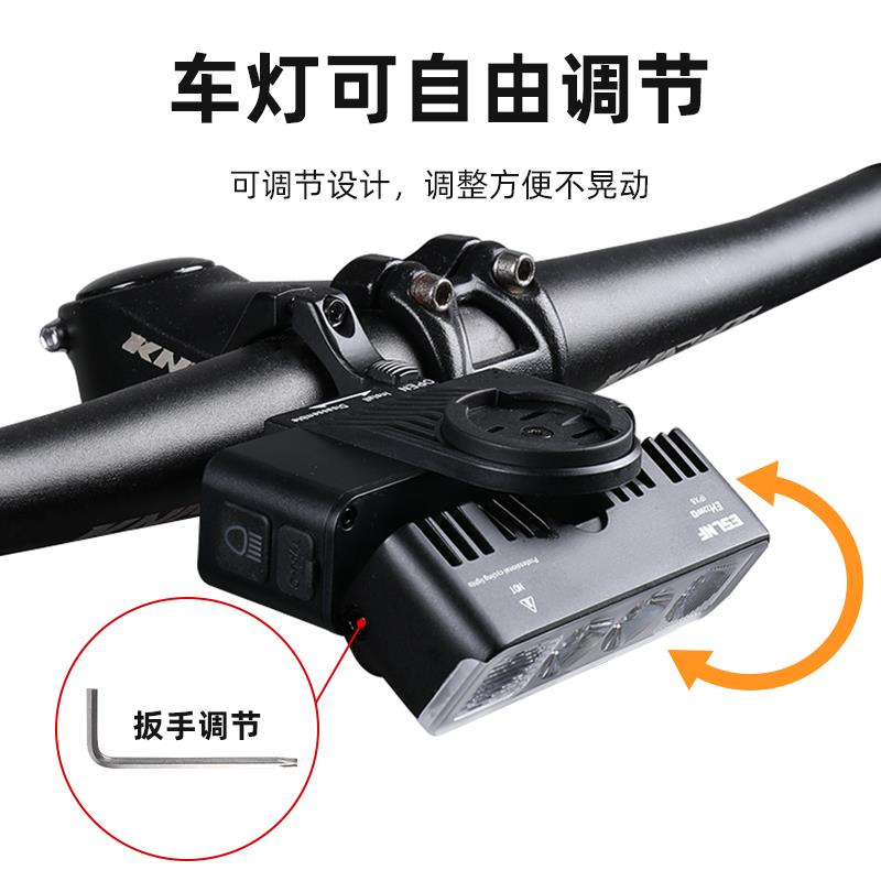 智骑自行车前灯山地车夜骑车灯公路车单车骑行强光手电筒