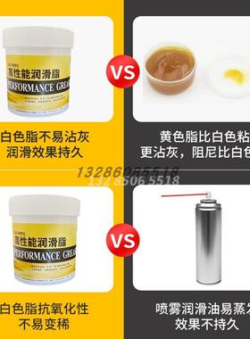 轴承润滑油脂耐高温白色润滑脂天窗车门打印机硒鼓润滑油齿轮润滑