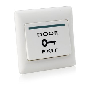 EXIT 窄出门按钮门禁开关A6E6触摸感应玻璃破碎开门按钮 PUSH明装