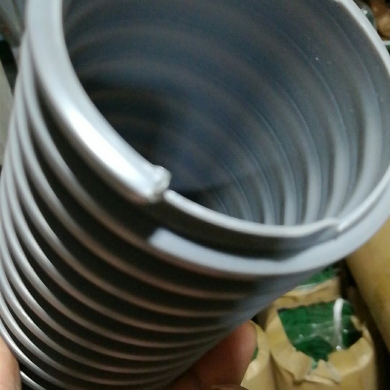 PD方筋新款波纹吸尘管耐压灰骨架风PVC管塑料筋管50-200牛筋管