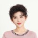 假发真发旗袍盘发发髻假发透气中老年妈妈假发复古新娘盘发全头套