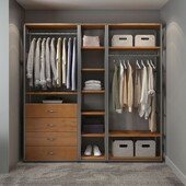 挂衣架 铁艺衣架落地卧室步入式 金属衣帽间置物架开放式 衣柜悬挂式