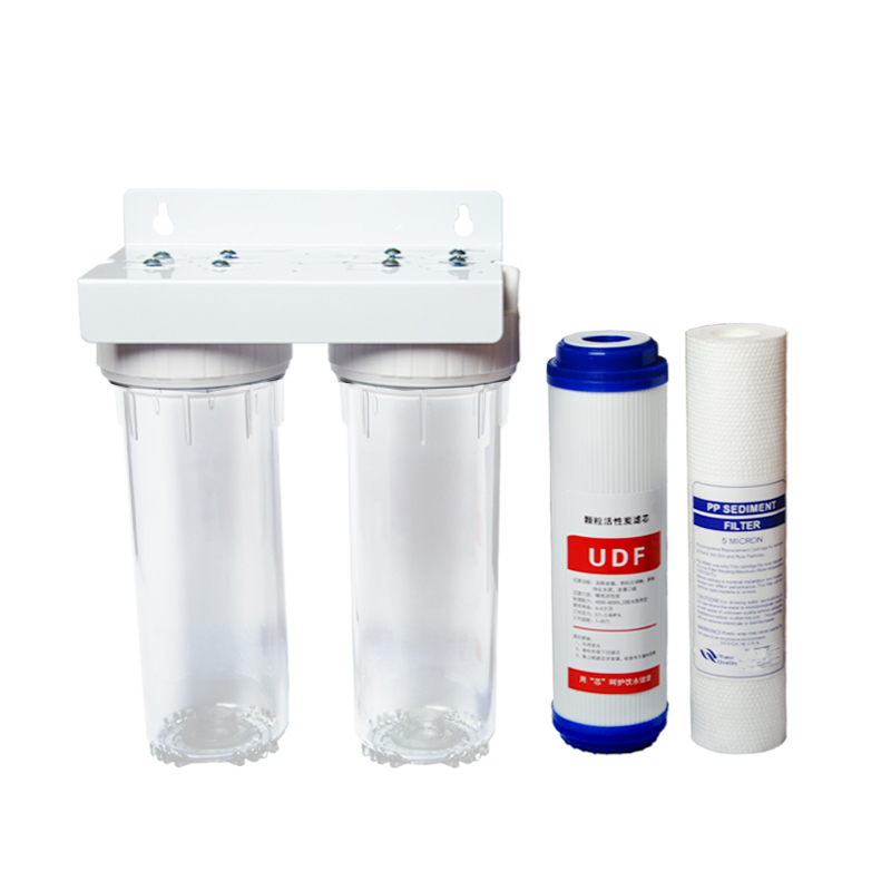 净水器透明滤瓶10寸2分口4分口前置防爆加厚滤桶PP棉过滤器滤壳