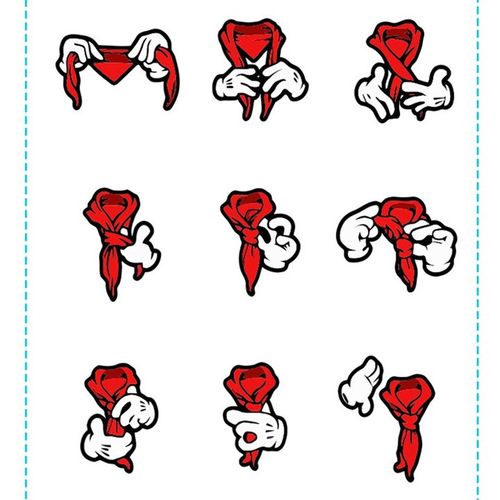 红领巾小学生通用儿童带初中生少先队员 学生成人棉布红领巾