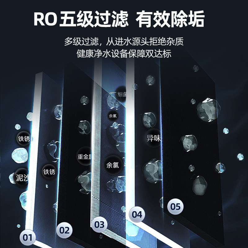 开水机净水器RO反渗透步进式商用办公学校工厂冷热开水器直饮水机
