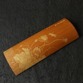 几十年玉竹老料东阳名家裘立刚本工精工雕刻文房雅器大臂搁竹雕