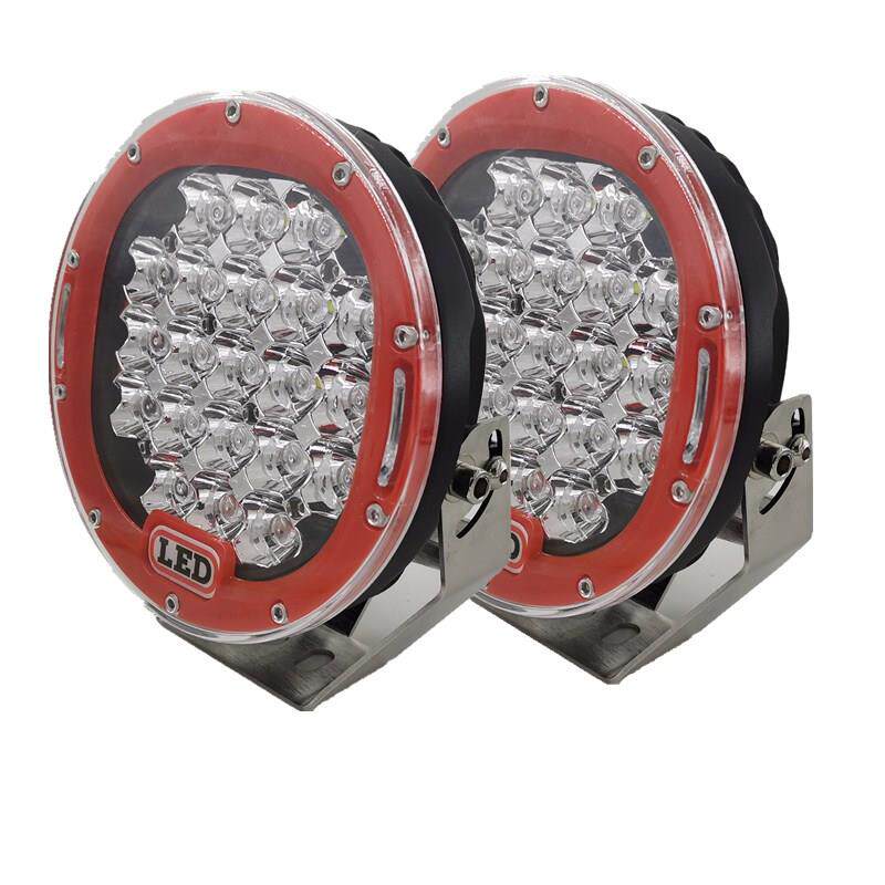越野灯汽车LED射灯车顶前杠灯探照灯7寸9寸12V24V大灯远光辅助灯