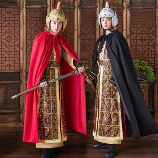 汉服将军汉朝古装统领侠客唐朝武将服装古代士兵盔甲演出戏曲铠甲