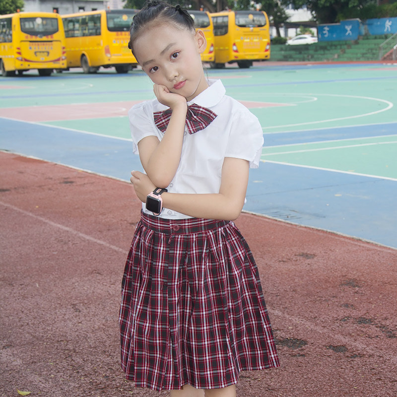 深圳市小学生校服礼服夏季套装统一男女短袖衬衣格子裤裙短裙领结,童装/婴儿装/亲子装,校服/园服,淘宝优惠券,粉丝福利购,淘宝优惠卷
