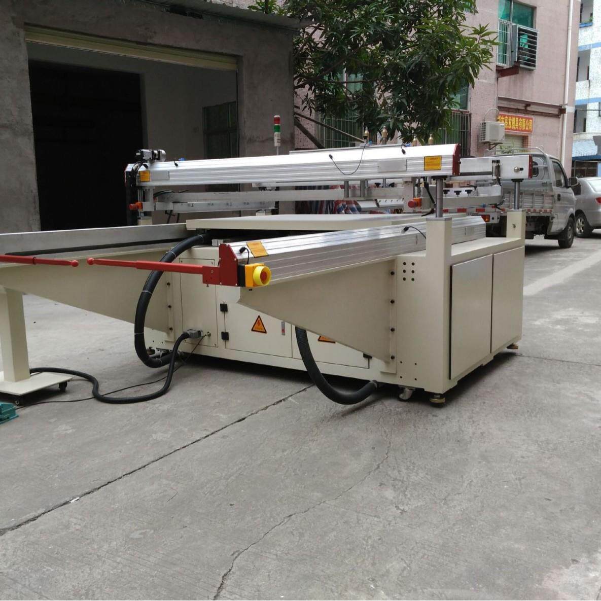 全自动丝印机密精四柱1200*150跑台丝印高机大型丝网印刷机效跑台