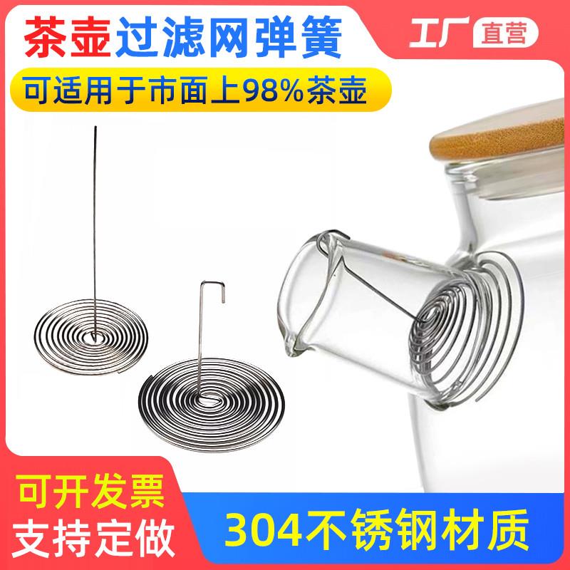 茶滤网弹簧玻璃养生水壶嘴