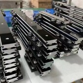 定制25MM宽OSGR6超薄静音家具路轨抽屉柜珠宝展贵柜滑轨轨道厂家