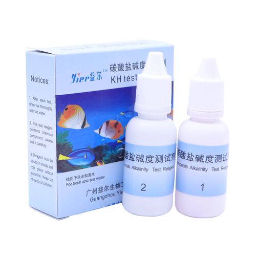 益尔碳酸盐KH测试剂水质检测ph水族用品鱼缸水质碱度测试盒淡海水