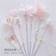 七只猫轻奢仙女羽毛逗猫棒组合长杆铃铛流苏耐咬猫咪斗猫玩具 包邮