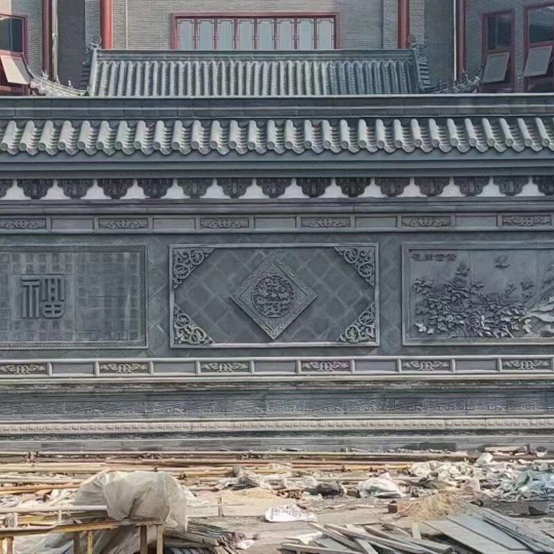 仿古新款各种大辅浮雕百福别墅大幅挂画装饰挂件四合院古建砖雕