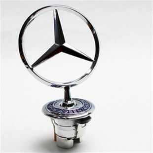 适用宾士立标引擎盖车标C200L E300L S350 S400改车头标志 E260L