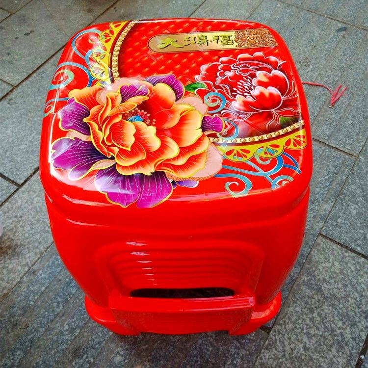 10张塑料凳子小板凳餐桌凳加厚熟胶方凳成人椅子高凳换鞋凳面