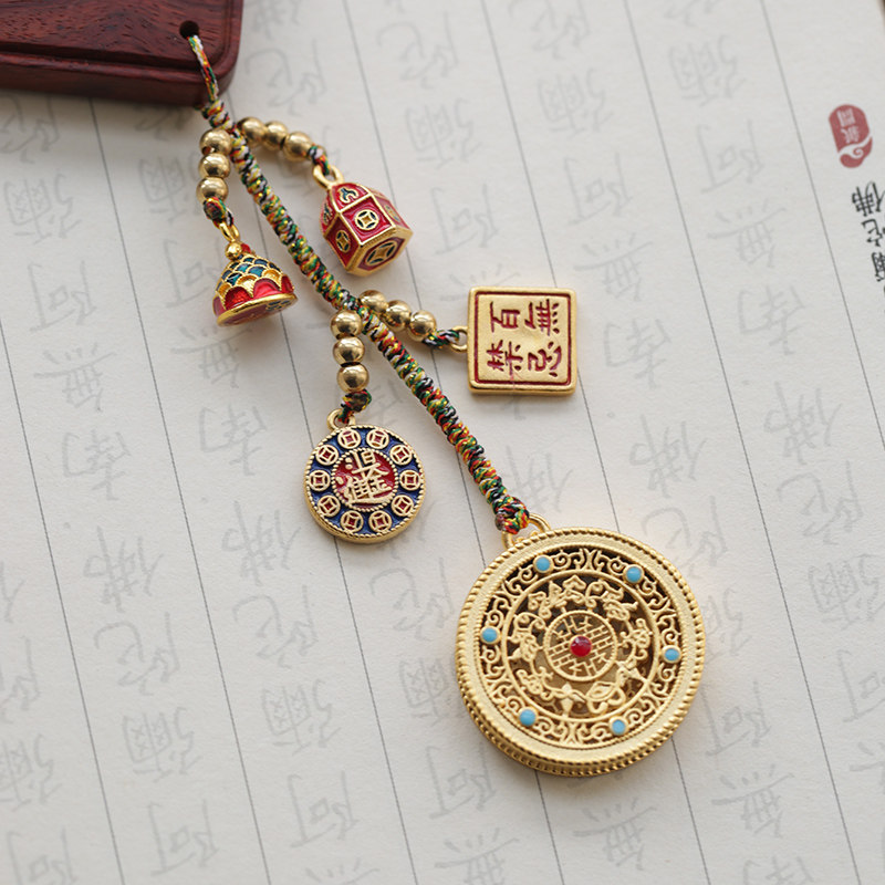 转运盘葫芦出入平安汽车挂件男女款式后视镜吊坠保平安车上里载