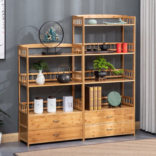 客厅茶水柜餐边柜靠墙办公室茶水架茶边柜茶叶茶具收纳整理储物架 - 封面