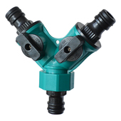 洗车水管三通接头活接头浇花软管对接器变径快接头一分二转换接头