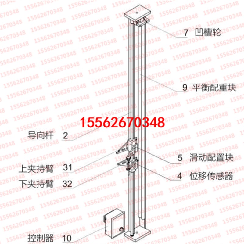 新款纵驰测控非金属材料延伸率测量装置_橡胶塑料大变形引伸计售