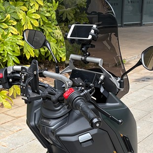 适用升仕150x后视镜风挡玻璃前移支架拓展横杆导航多功能手把改装