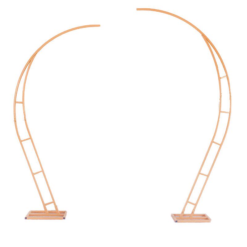 新款婚庆道具异形铁艺几何拱门婚礼背景屏风布置摆件森系草坪拱门