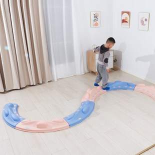 儿童平衡板家用感统训练器材宝宝独木桥幼儿园体能平衡木益智教具