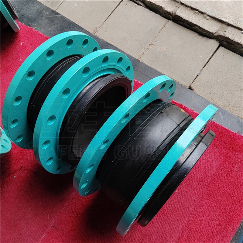 JGD法兰橡胶软连接 管道减震器避震喉 丝扣式DN25软接头空调管用