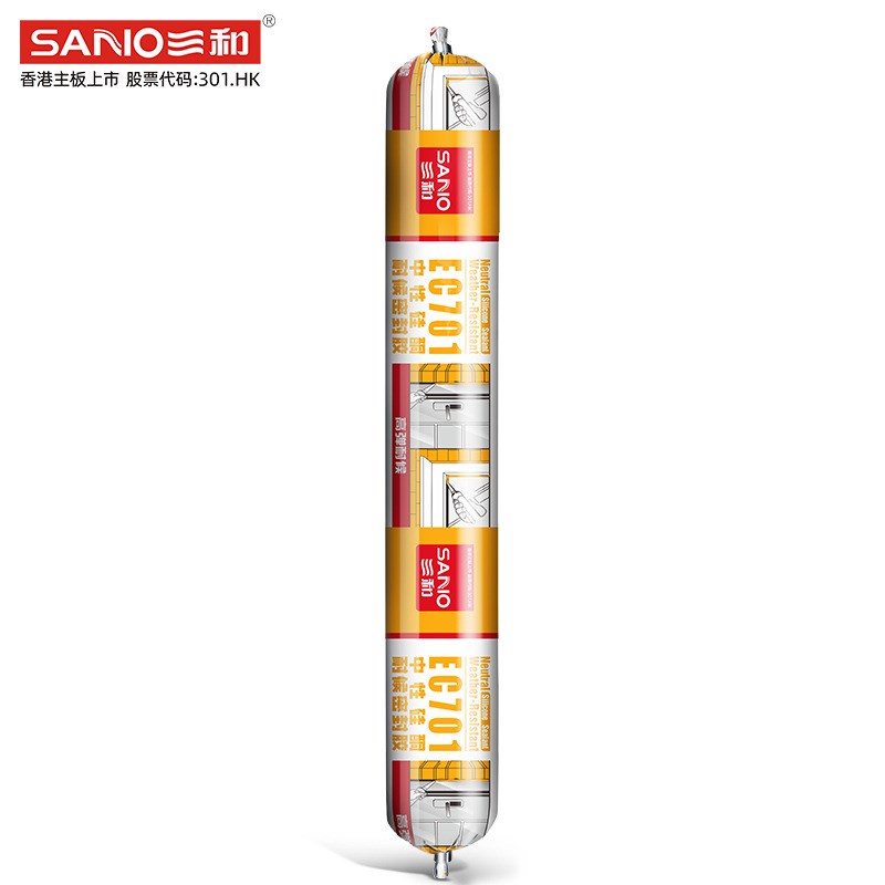 三和结构胶密封胶防水中性透明玻璃胶硅酮胶厨卫防霉免钉胶水