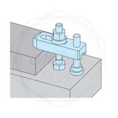 带内槽压块组件B型 ZFB55 工件下压夹紧器固定压板 BJ156