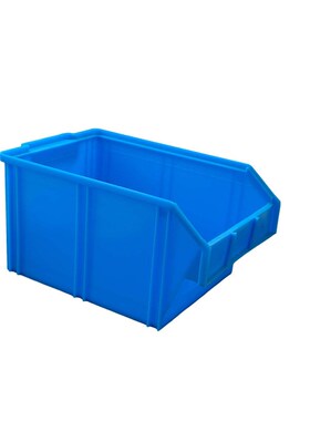 厂家供应kx300零件收纳盒斜口蓝色塑料收纳盒螺丝五金开口零件盒