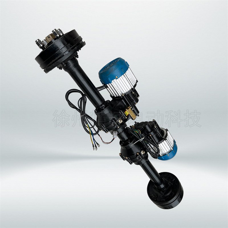 四驱差速桥变档分体后桥履带车驱动油刹180后桥1000瓦电机