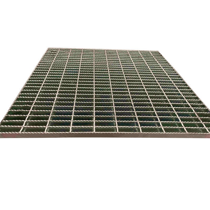 不锈钢齿形穿孔格栅板钢格板工厂排水沟盖板防滑平台踏步板