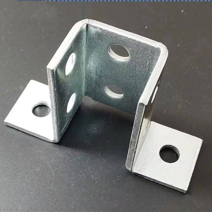 抗震光伏c型钢建筑工地免焊底座焊接方管万能底座固定支架连接件