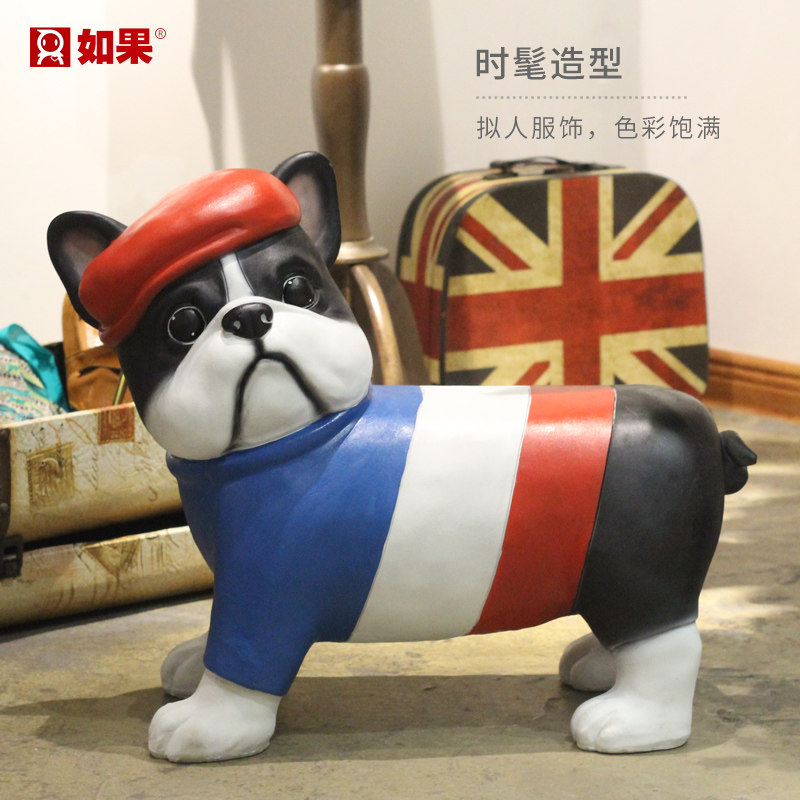 柯基凳子换鞋凳玄关客厅摆件家居饰品创意可爱卡通动物摆设装饰品