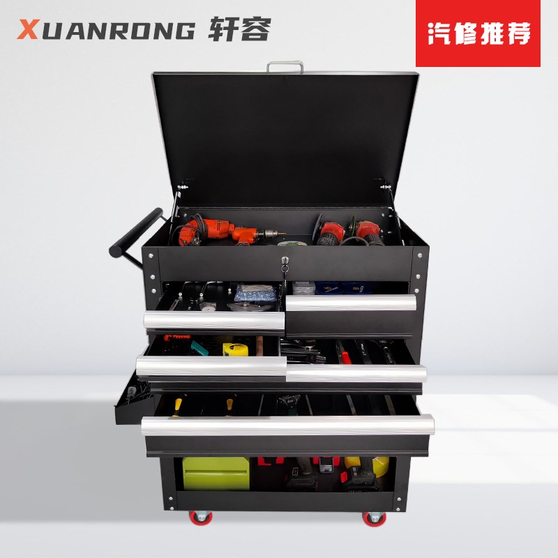 汽修工具车多功能抽屉手推车工厂维修车间移动小推车加厚加大重型