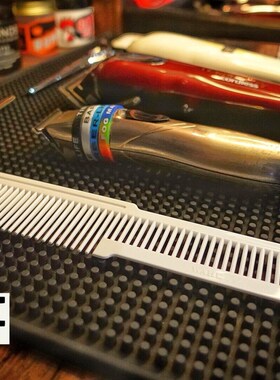 理发工具防滑垫剪刀推子摆放垫不起气泡barber shop工具收纳器
