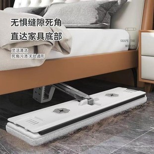 平板地拖把加大吸水懒人家用一拖净免手洗替换布神器卫生 2024新款