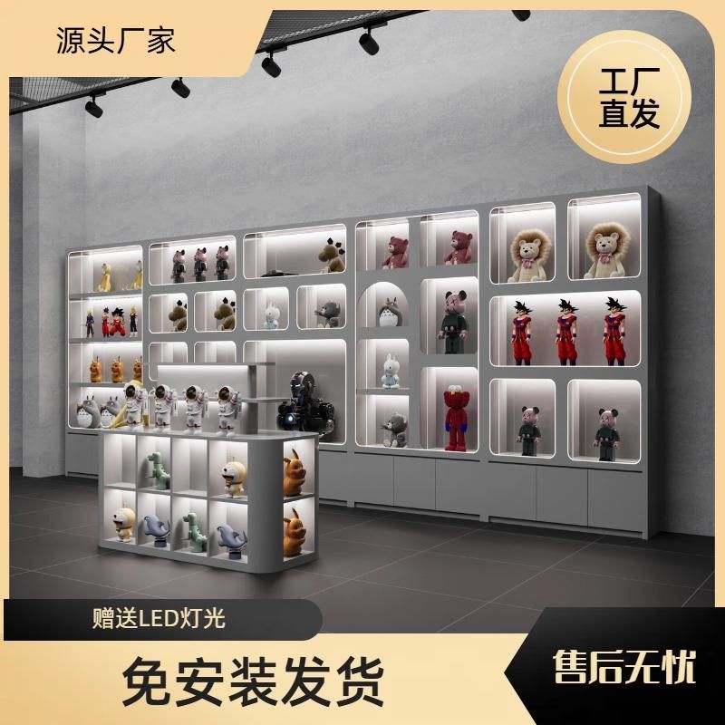 潮玩店展示柜毛绒玩具动漫城手办柜烤漆礼品玩具柜定制手办娃娃柜,商业/办公家具,手办柜/潮玩柜/玩具柜/模型柜,淘宝优惠券,粉丝福利购,淘宝优惠卷