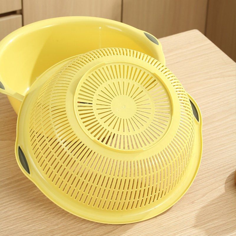 厨房双层塑料滴水篮洗菜盆洗水果篮多用淘米器洗菜篮沥水篮滤水筛,餐饮具,洗菜盆/沥水篮/漏水筛,淘宝优惠券,粉丝福利购,淘宝优惠卷